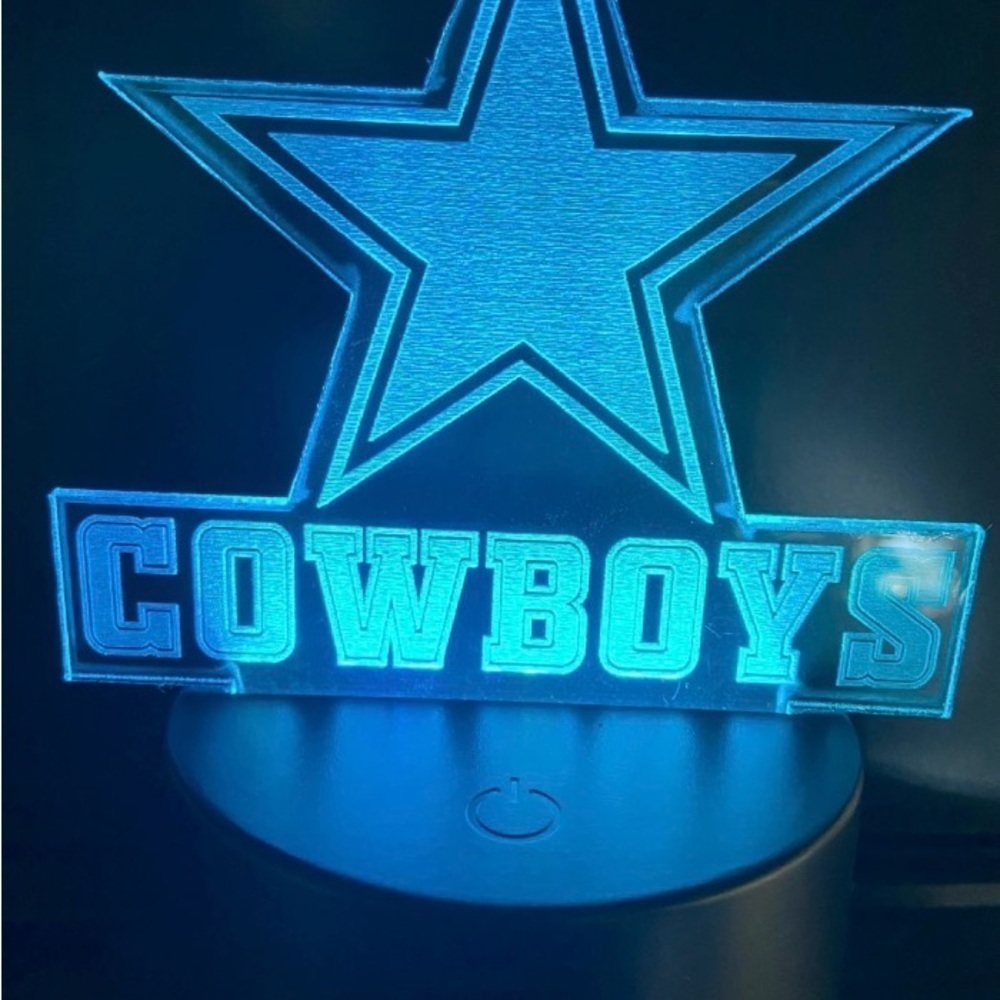 LED Multiple Color Changer Cowboy Star Sign - Picture 2 of 7